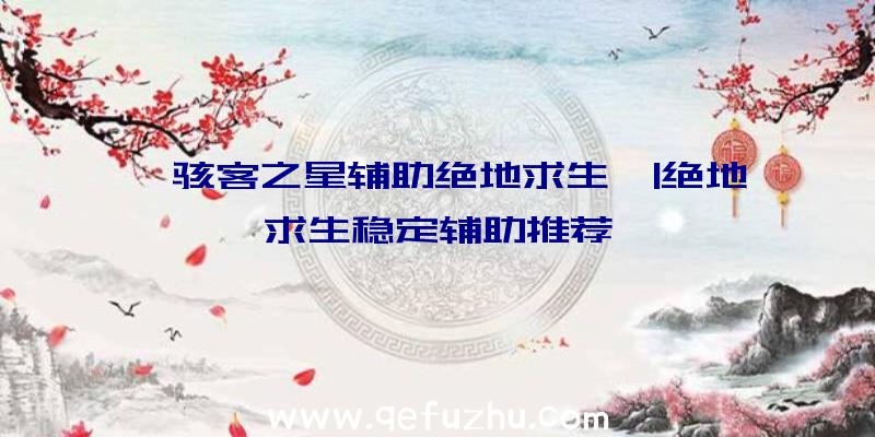 「骇客之星辅助绝地求生」|绝地求生稳定辅助推荐